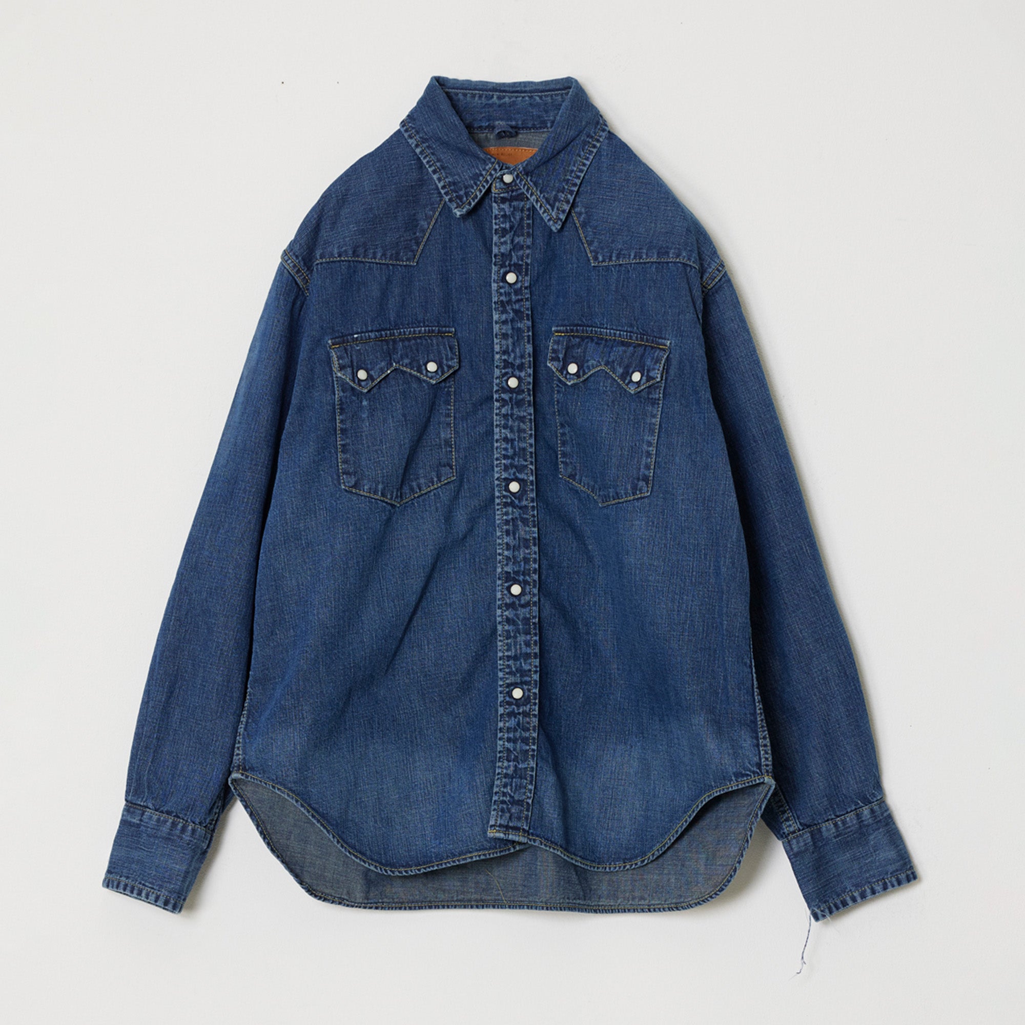 8.5oz DENIM WESTERNSHIRT(ノコギリ型フラップ)