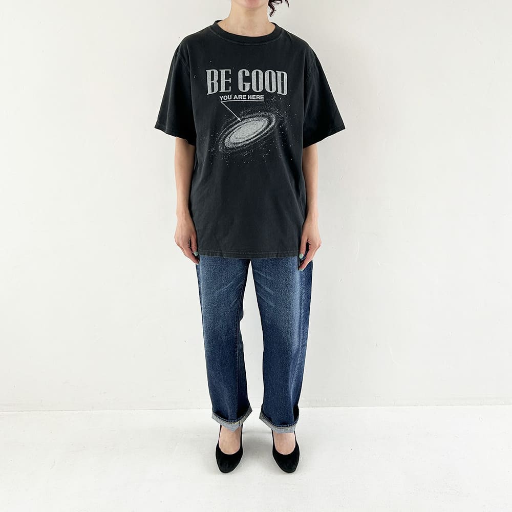 HARD SP가공 20/-천축 BIG 사이즈 T(WOOO!)