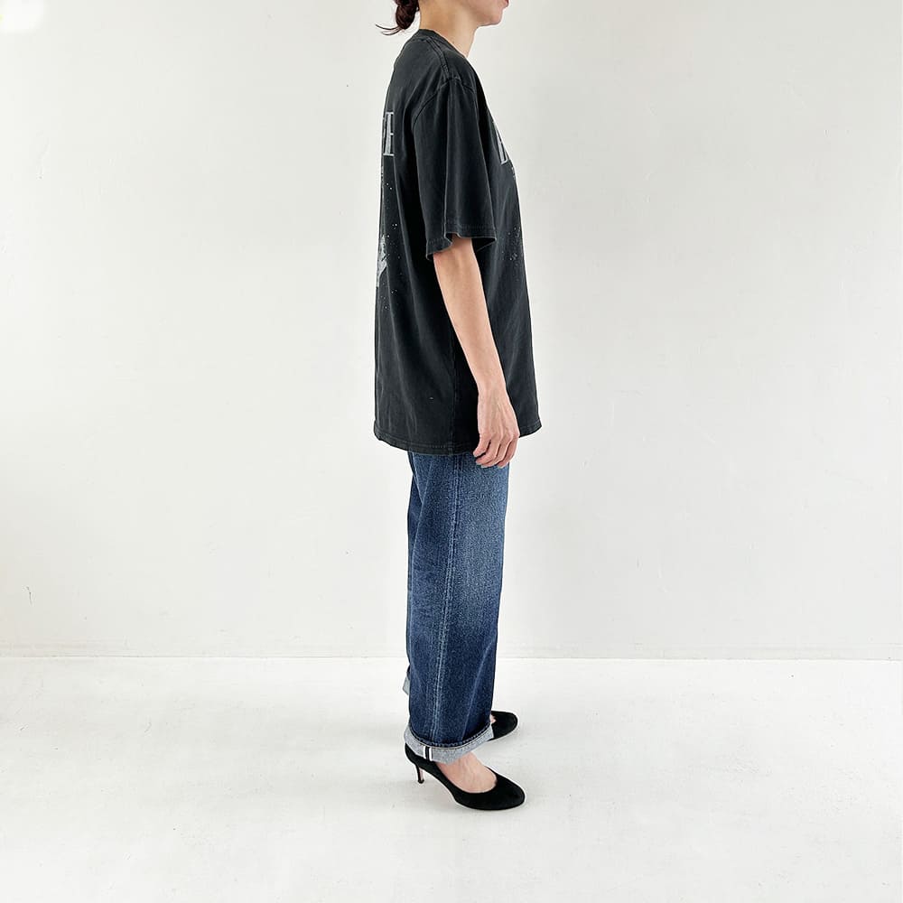 HARD SP가공 20/-천축 BIG 사이즈 T(WOOO!)