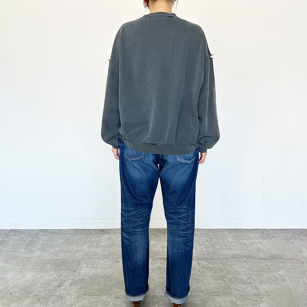 ダブルSP加工裏毛クルー(無地)