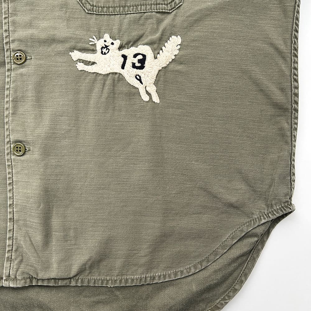 WIDE MILITARY SHIRT (embroidery: tiger)