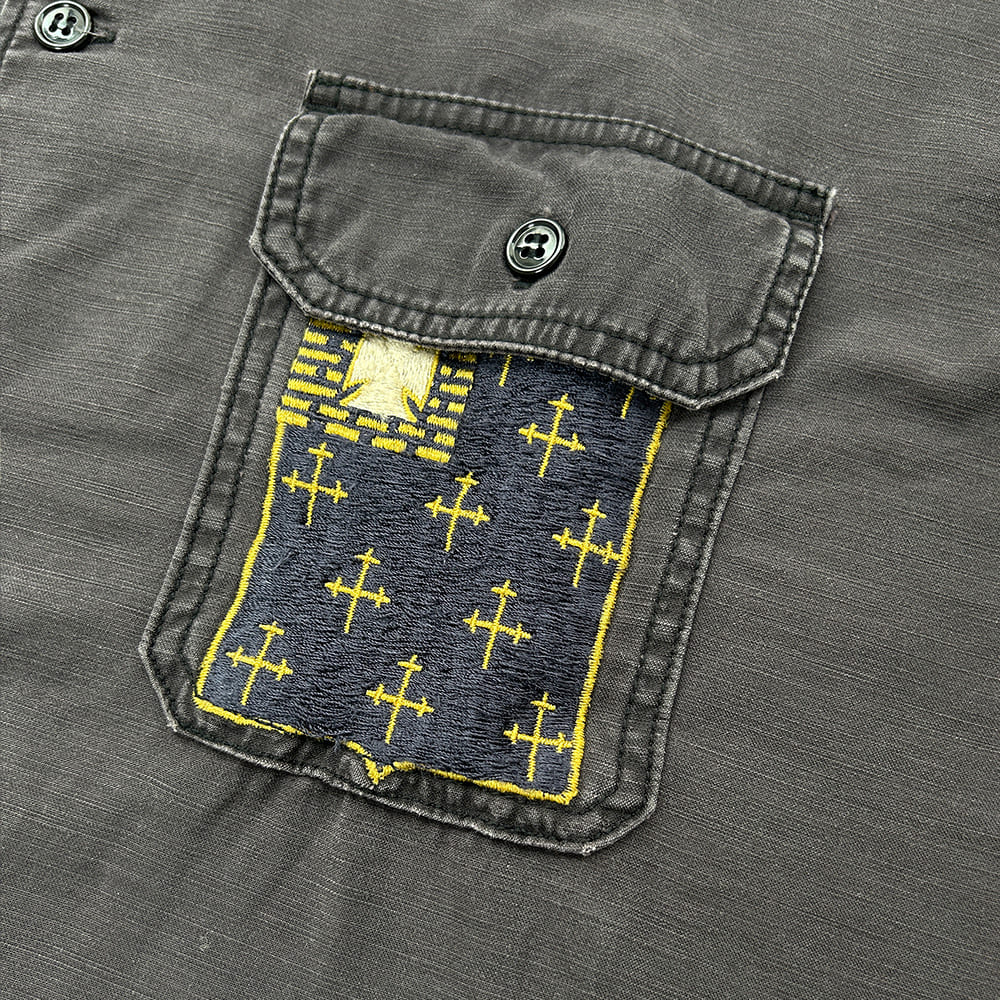 WIDE MILITARY SHIRT(刺繍:JAPAN)