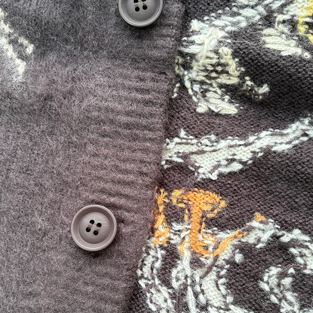 기모 니트 카데 (스카 무늬)