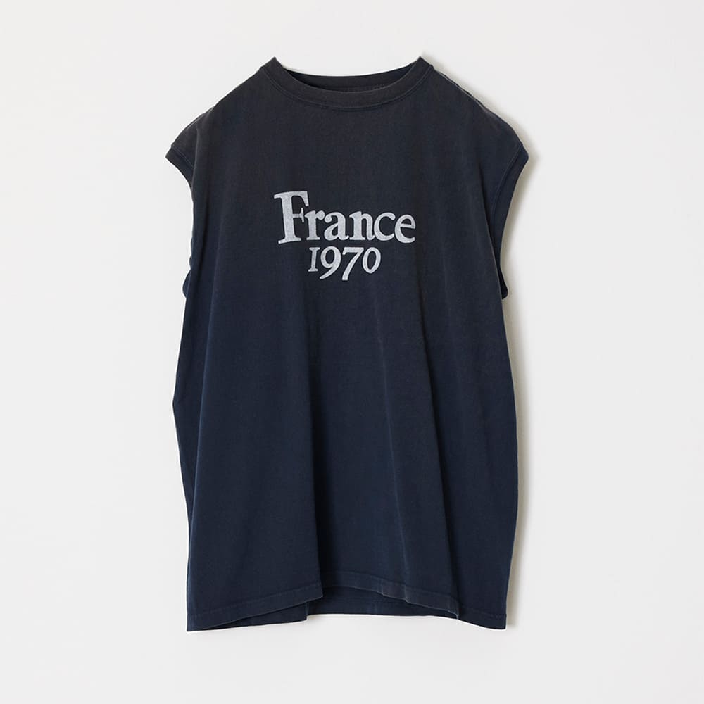 SP加⼯14/-天竺N/S-T(France1970)日焼け&ペンキ