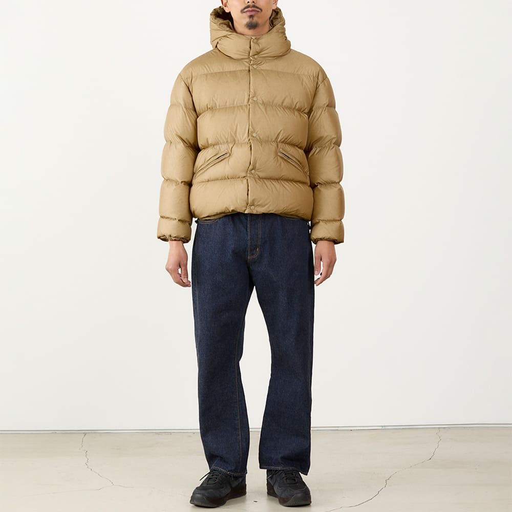 超軽量ナイロンクラシックダウンJKTフーディー