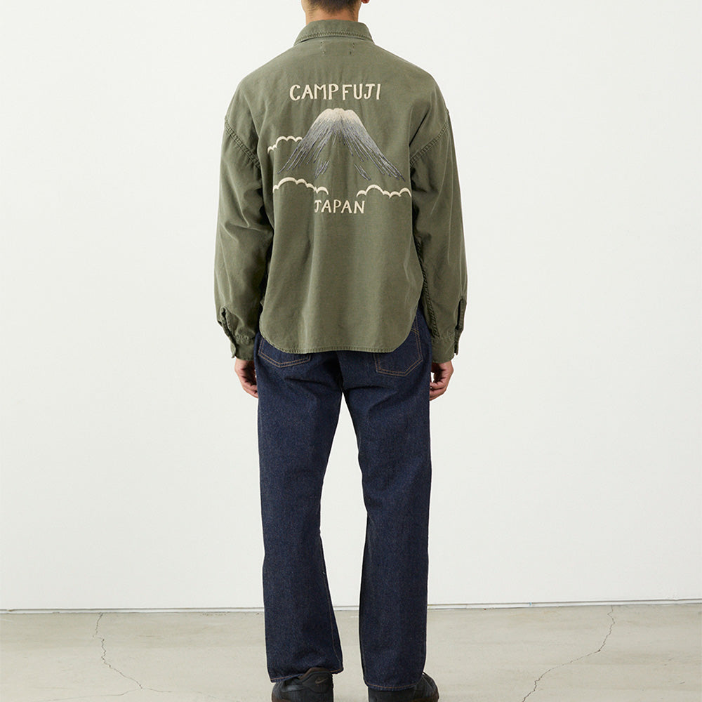 WIDE MILITARY SHIRT(刺繍:JAPAN)
