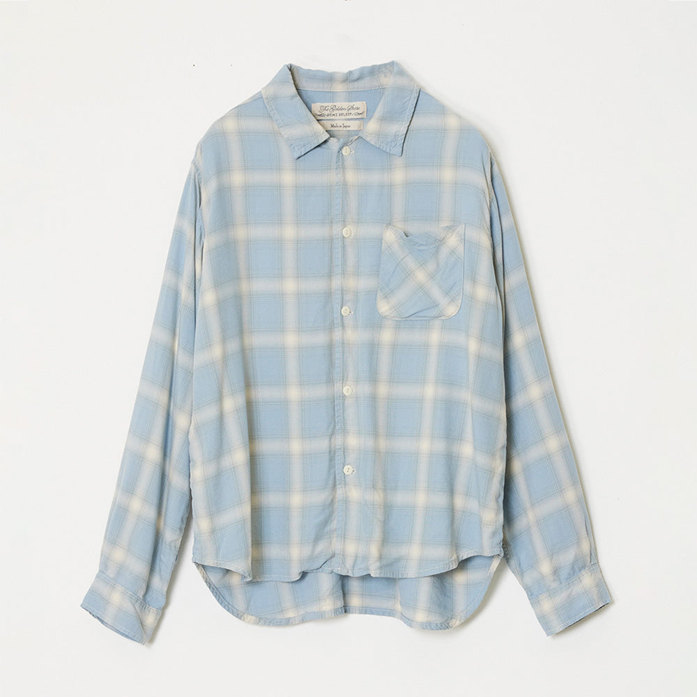 レーヨンツイルチェックレギュラー シャツ