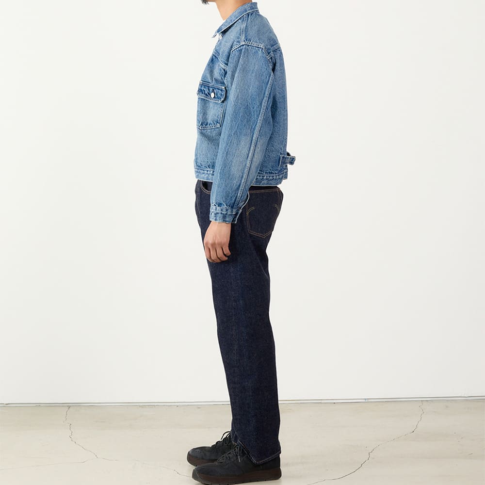 12oz SELVEDGE DENIM 1st JKT(USEDBLUE)