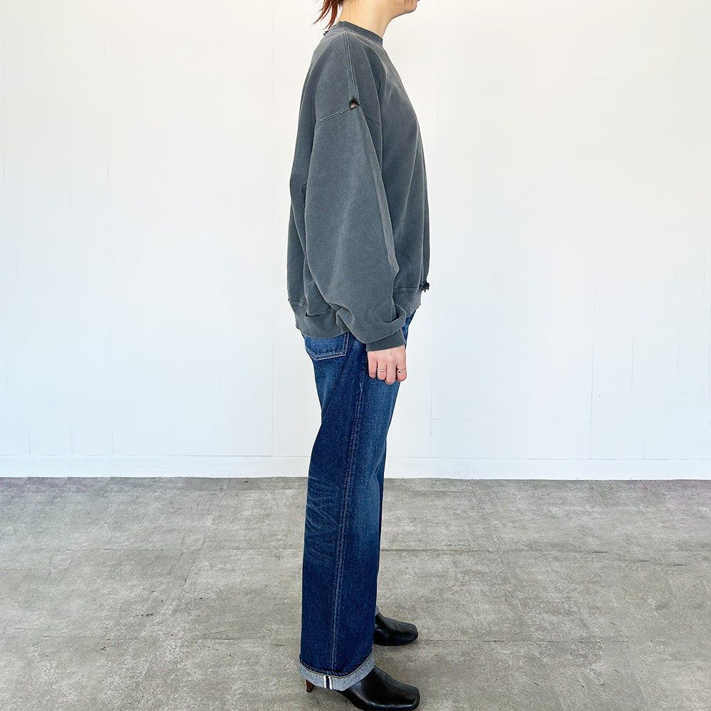 ダブルSP加工裏毛クルー(無地)