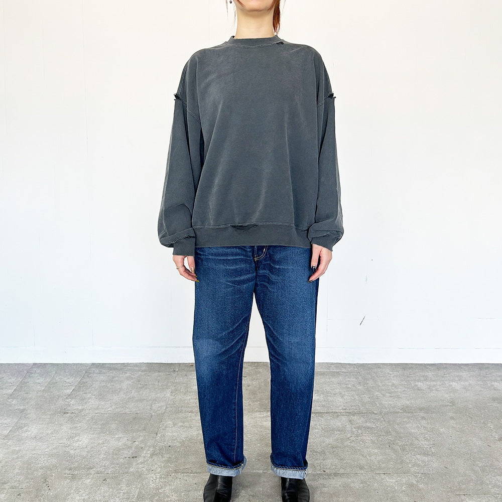 ダブルSP加工裏毛クルー(無地)