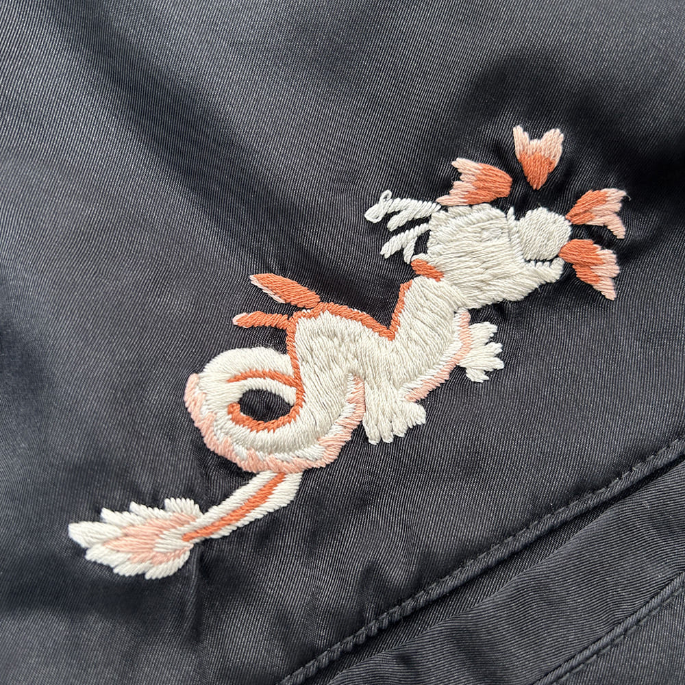 NYLON TWILL MA-1 (embroidery: tiger) reversible