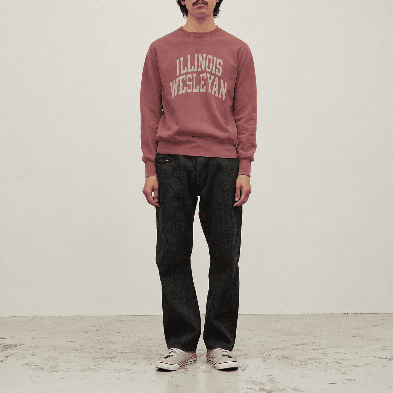 SP加工裏毛クルー(ILLINOIS WESLEYAN)