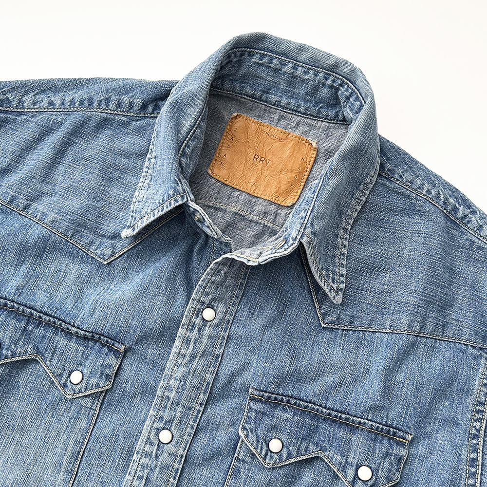 8.5oz DENIM WESTERNSHIRT(ノコギリ型フラップ)