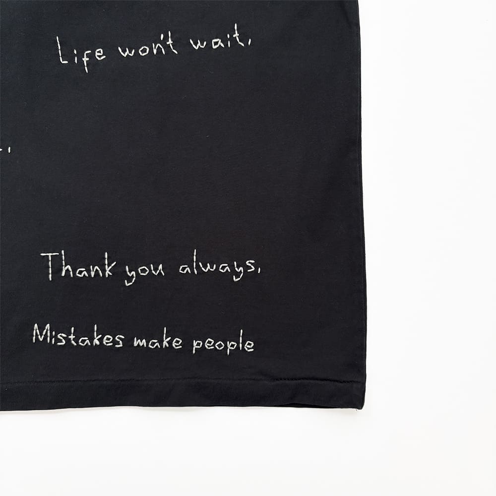 SP加⼯25/天竺T(刺繍：総柄)