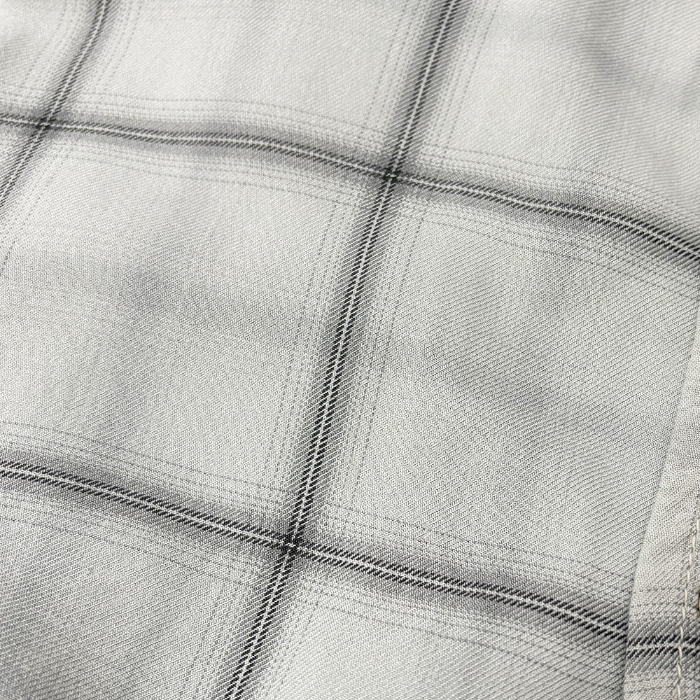 レーヨンツイルチェックシャツ