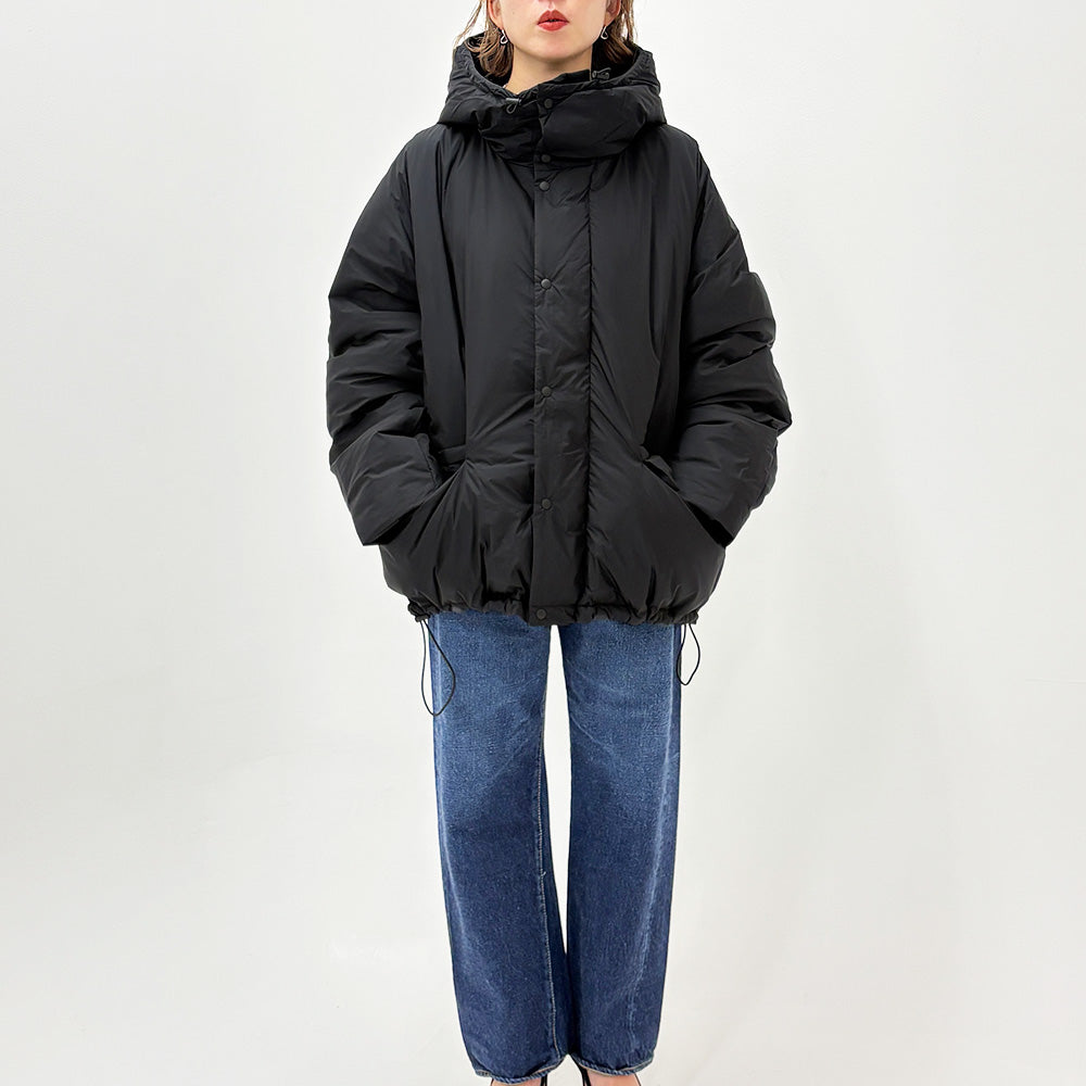 Ultralight nylon outdoor down JKT hoodie