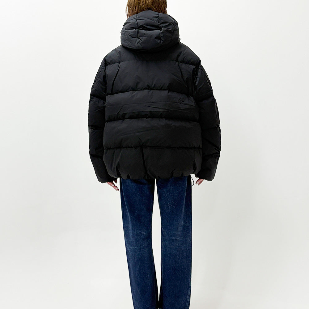 超軽量ナイロンクラシックダウンJKTフーディー