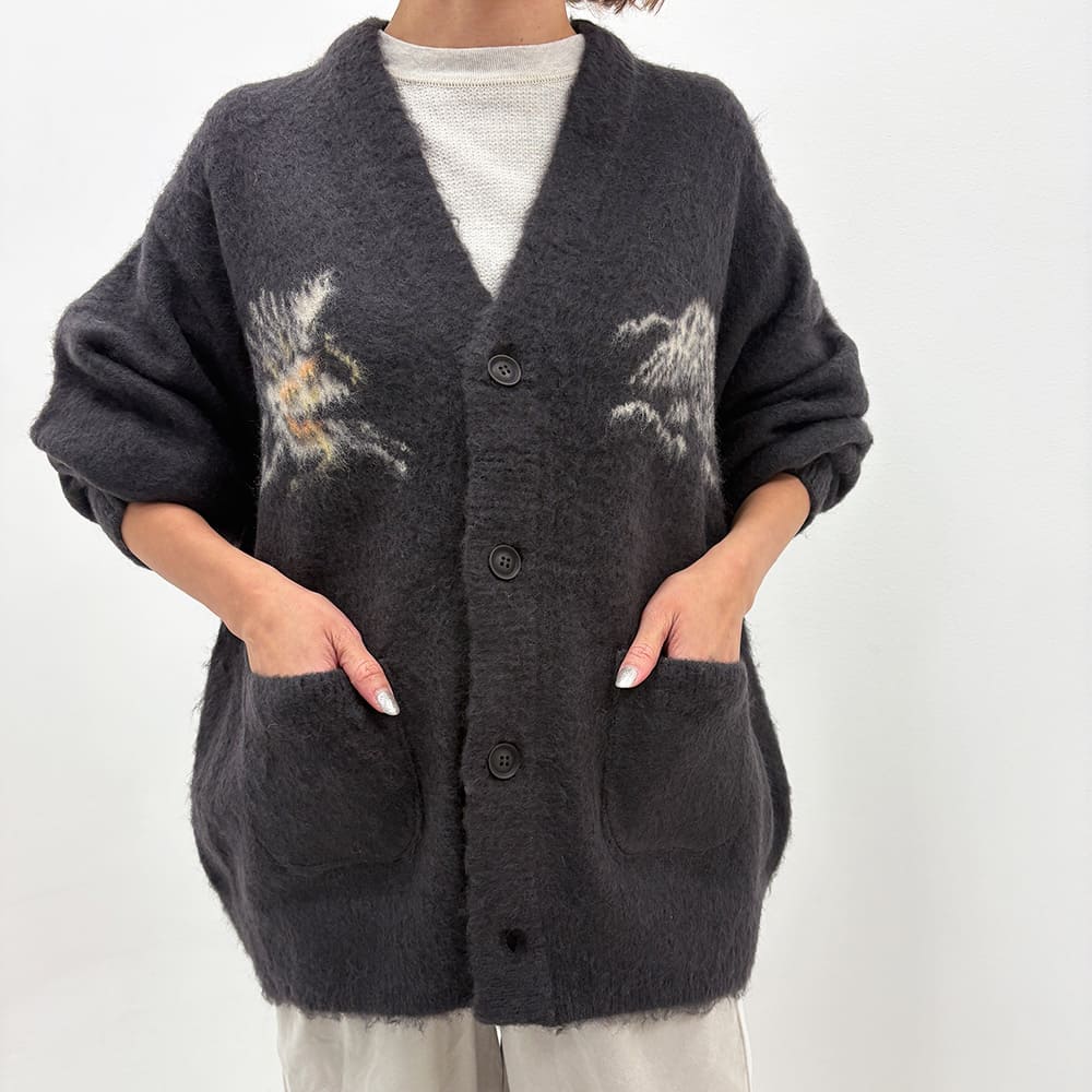 Brushed knit cardigan (skort pattern)