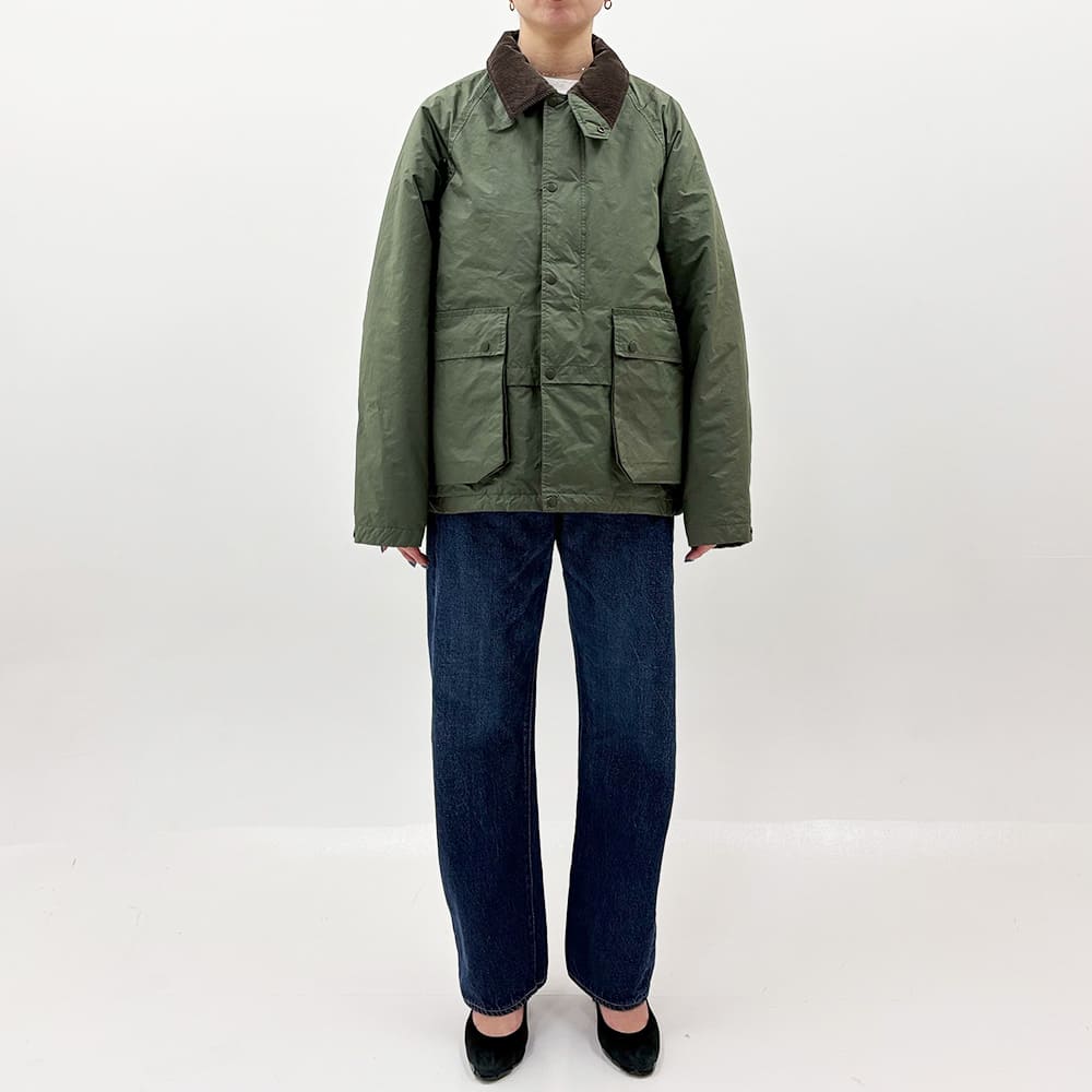 撥⽔コーディングポリエステルハン ティングダウンJKT