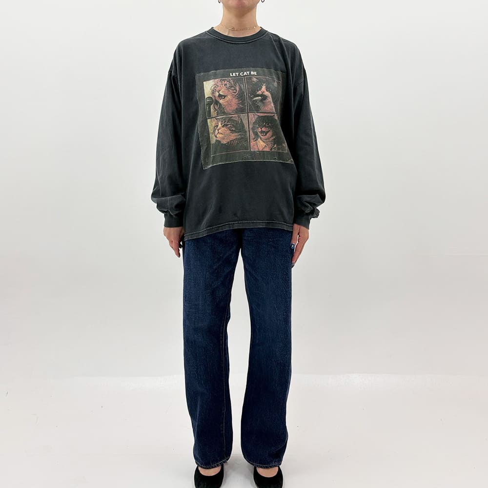 HARD SP processing 20/jersey long sleeve T-shirt (LET CAT BE)
