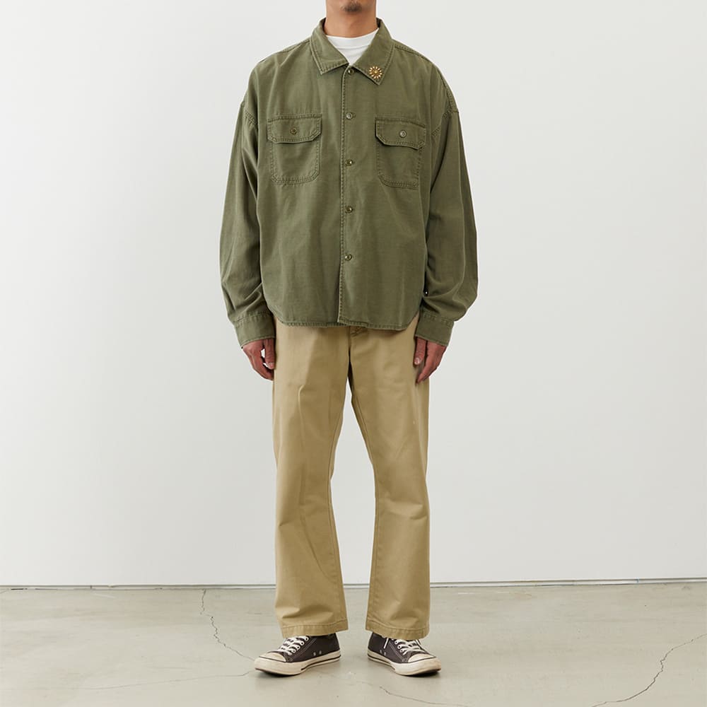 WIDE MILITARY SHIRT(오바나 스터드)