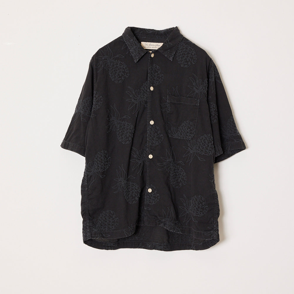 アロハ総柄刺繍S/S SHIRT(パイナップル)