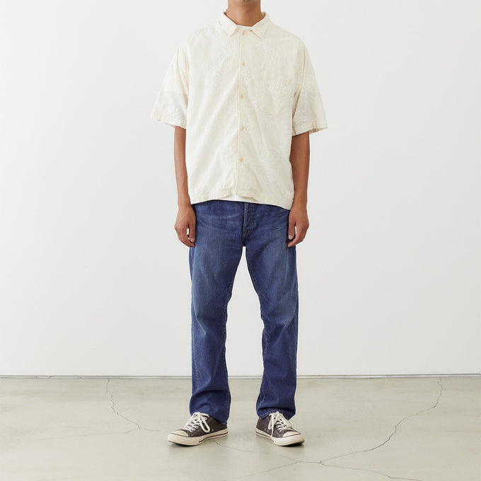 알로하 무늬 자수 S / S SHIRT (파인애플)