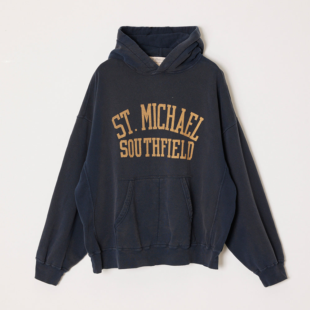 Tanned & painted fleece hoodie (ST.MICHAEL)