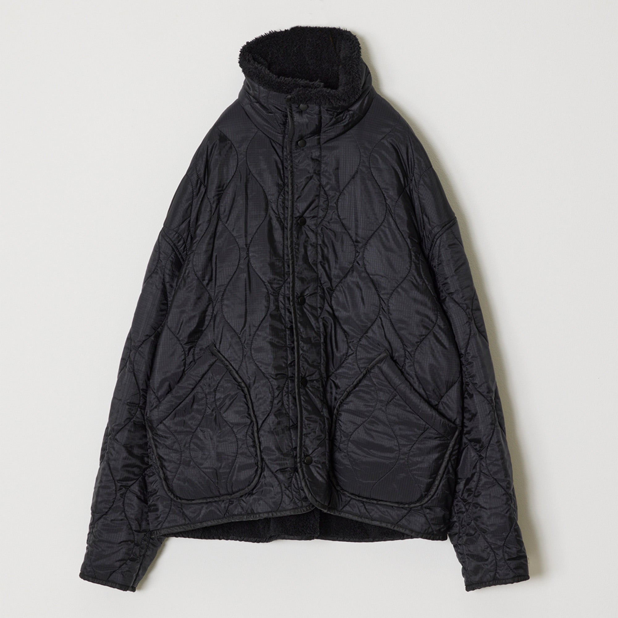 Nylon lip boa reversible JKT