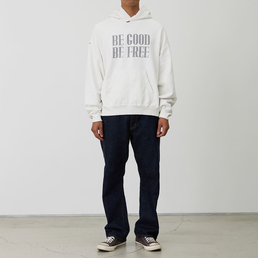 Double SP processed fleece hoodie (BE FREE)