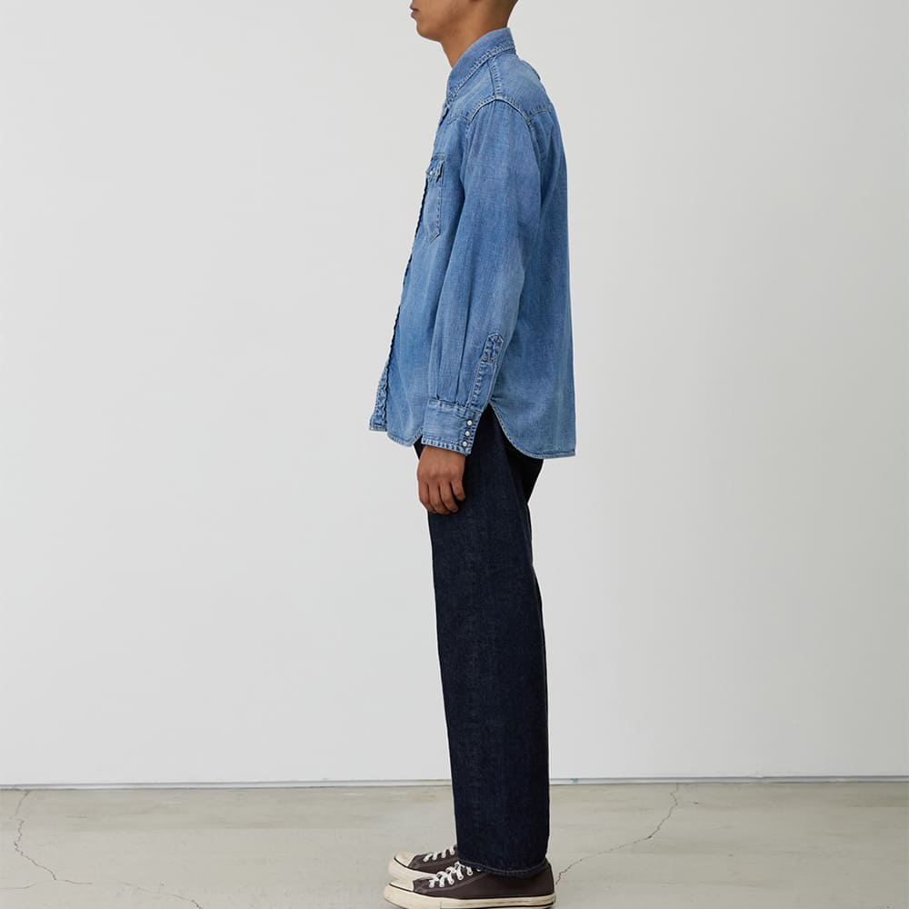 8.5oz DENIM WESTERNSHIRT(ノコギリ型フラップ)