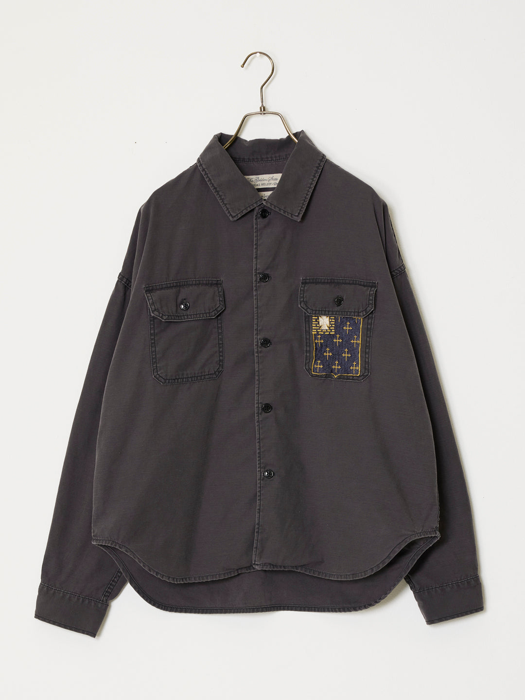 WIDE military shirt (embroidery: JAPAN)