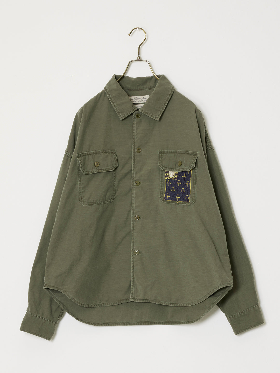 WIDE military shirt (embroidery: JAPAN)