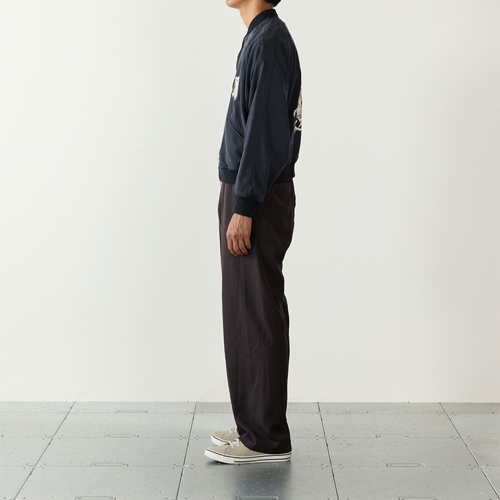 Rayon Fibril Twill Sukajan Jacket (Embroidery: Dragon and Tiger)