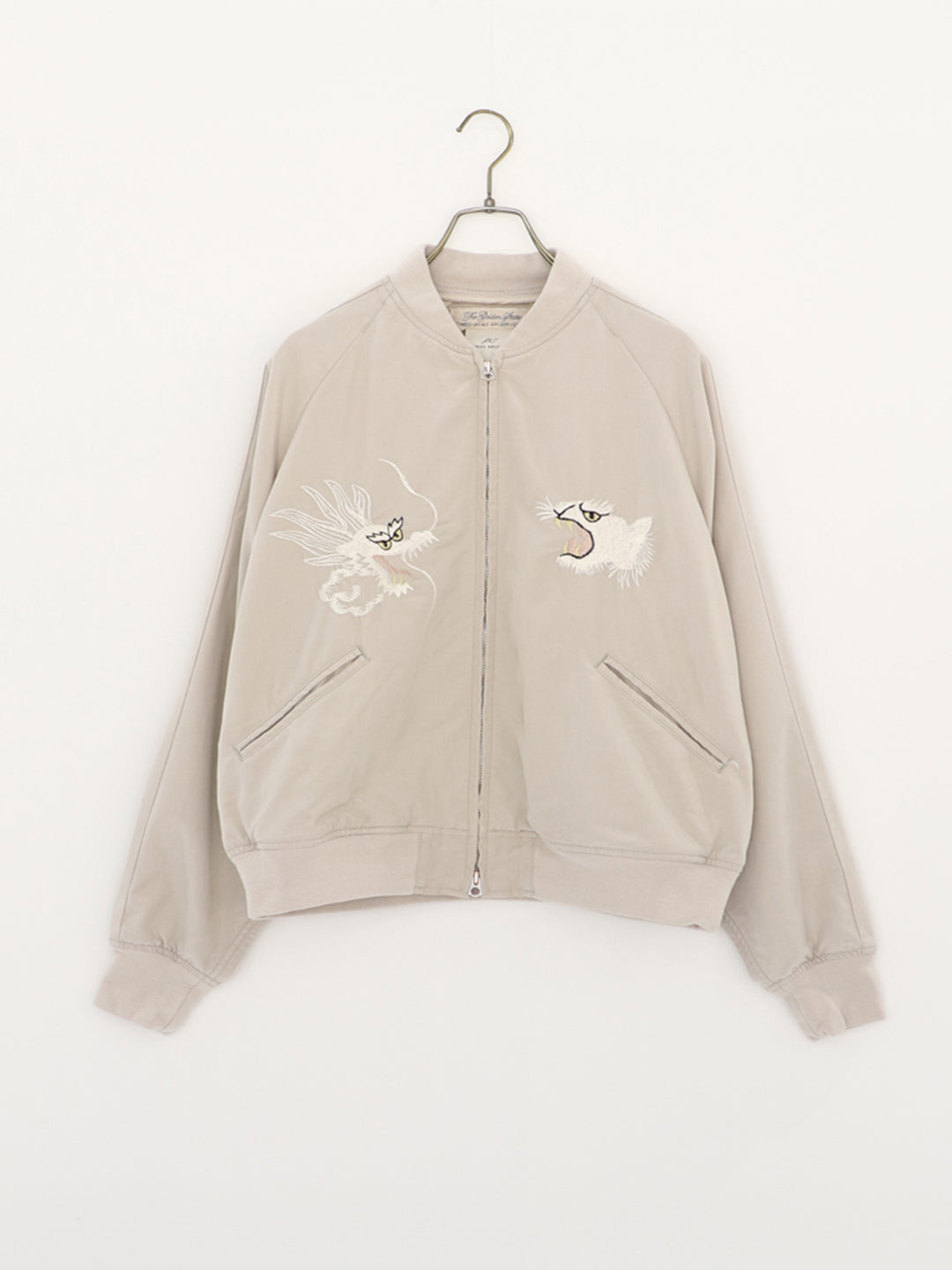 Rayon Fibril Twill Sukajan Jacket (Embroidery: Dragon and Tiger)
