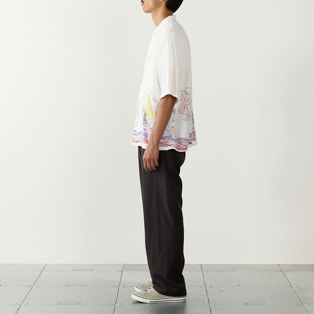 レーヨンアロハシャツ(ヨット総柄)