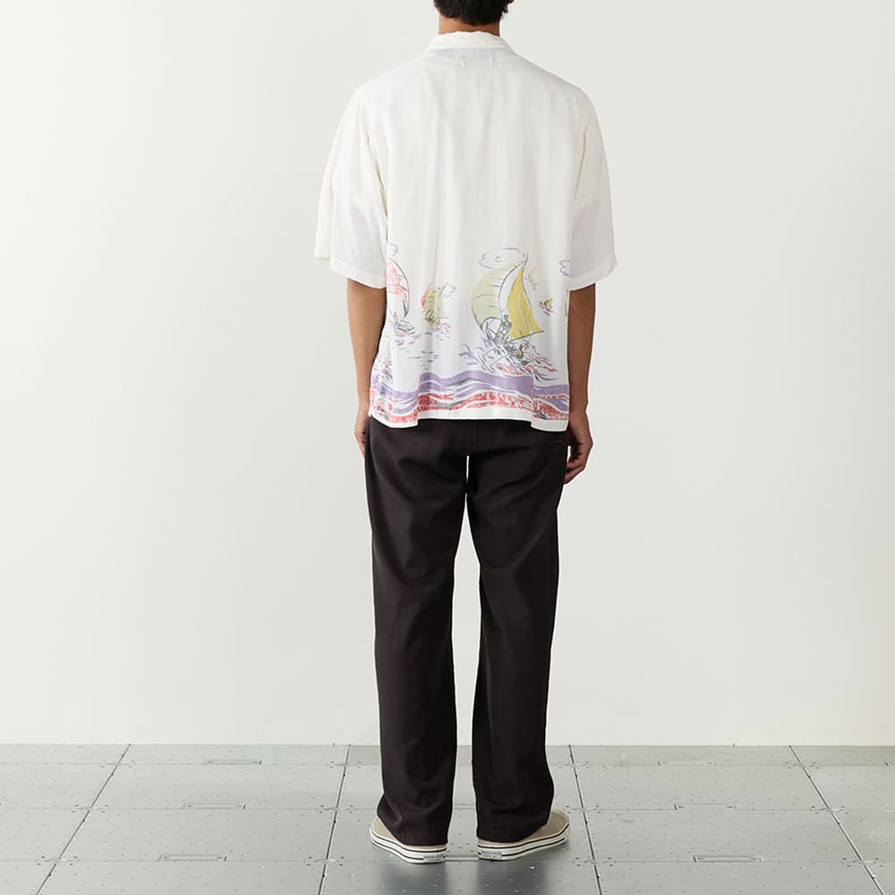 レーヨンアロハシャツ(ヨット総柄)