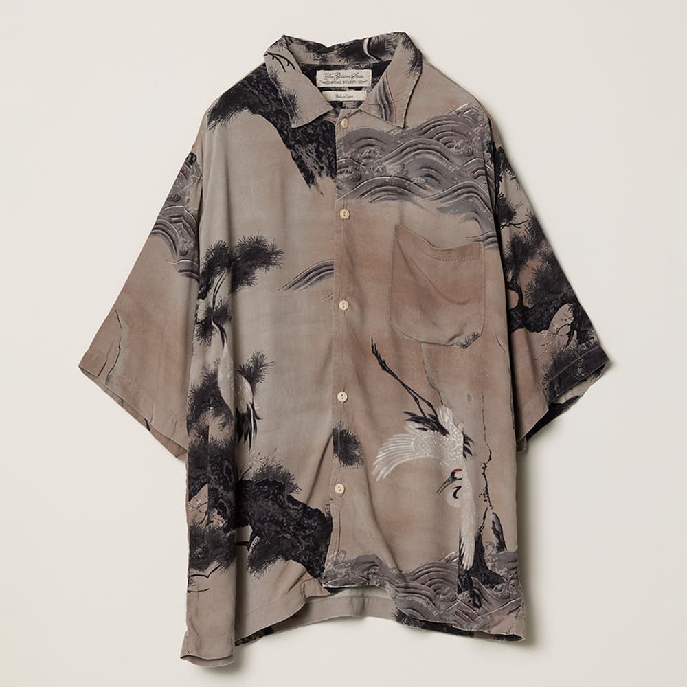 쓰루 무늬 알로하 셔츠