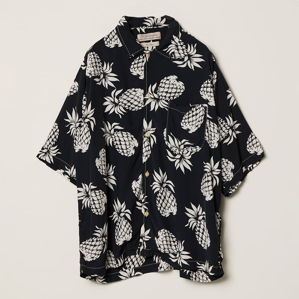 파인애플 무늬 알로하 셔츠