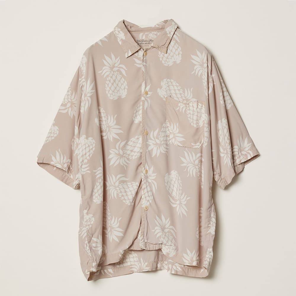 Pineapple print aloha shirt