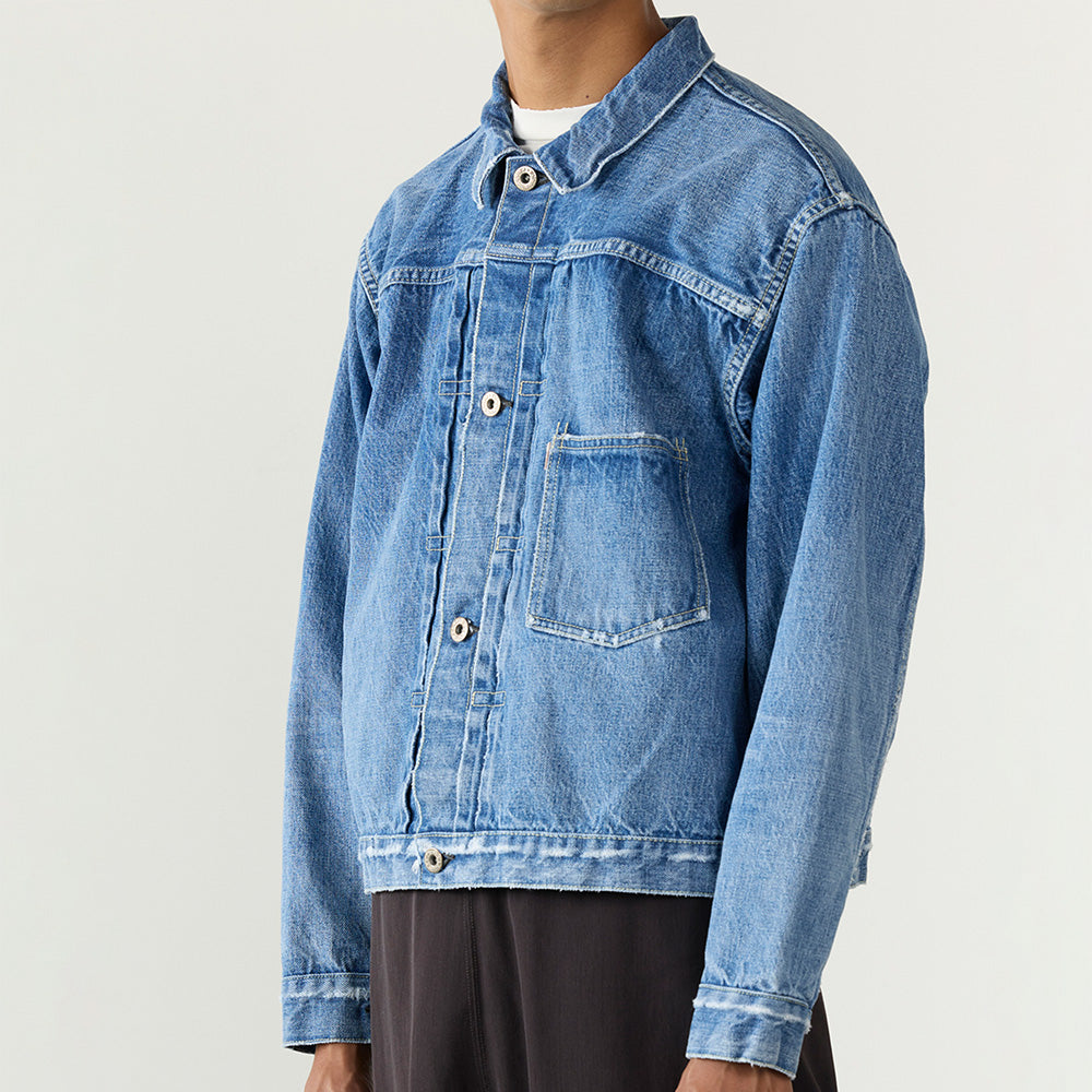 12oz DENIM War Model Jacket (Used Blue)