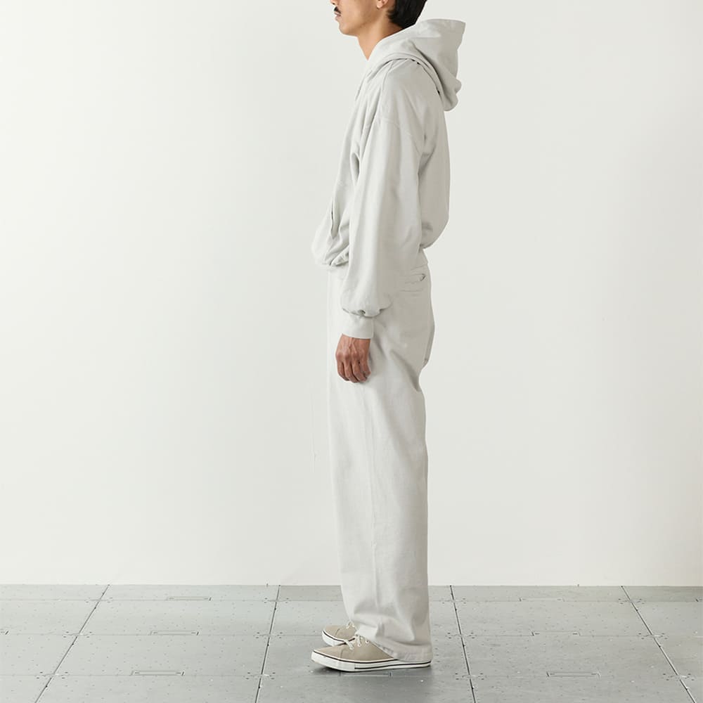 SP processed Supima fleece lining zip hoodie