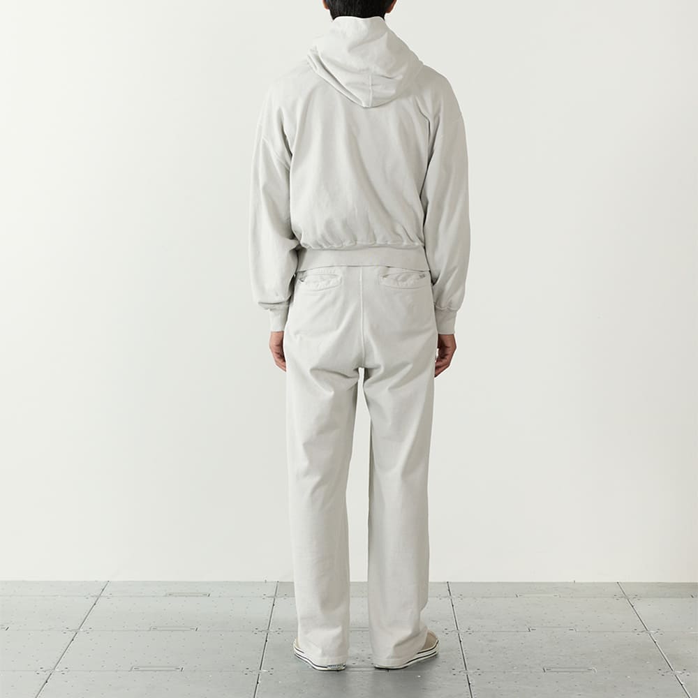 SP processed Supima fleece lining zip hoodie