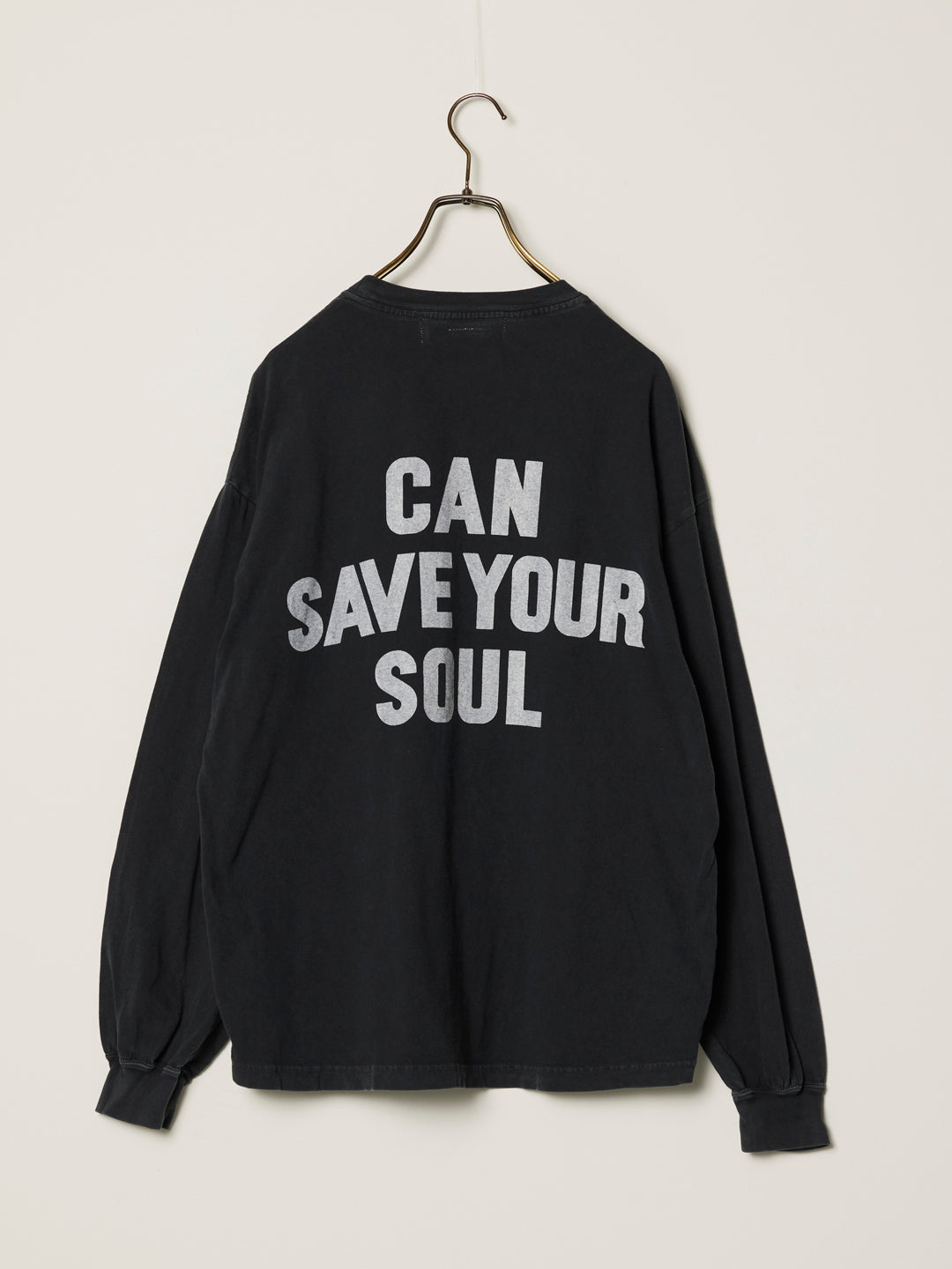 HARD SP加⼯20/天竺ロンT(CAN SAVE YOUR SOUL)