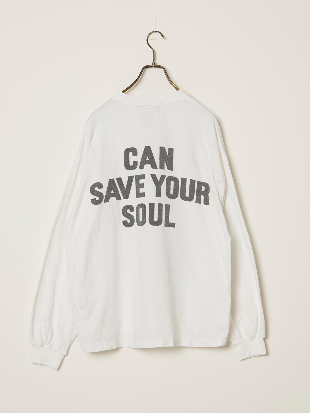 HARD SP加⼯20/天竺ロンT(CAN SAVE YOUR SOUL)