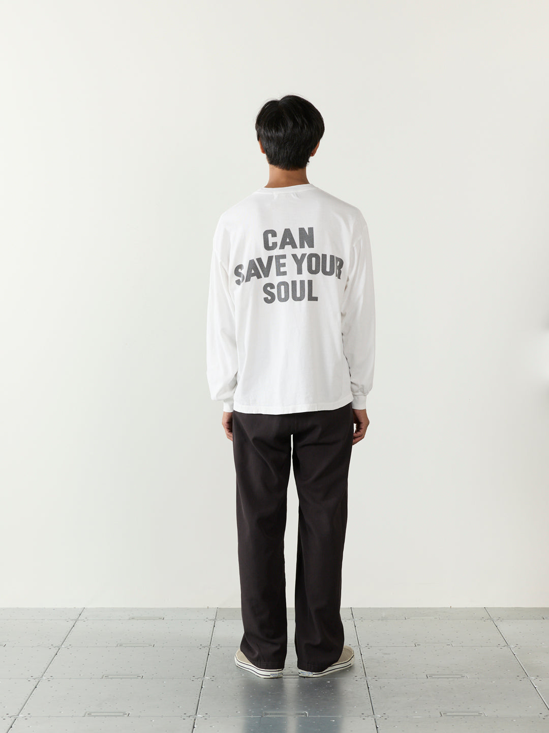 HARD SP加⼯20/天竺ロンT(CAN SAVE YOUR SOUL)