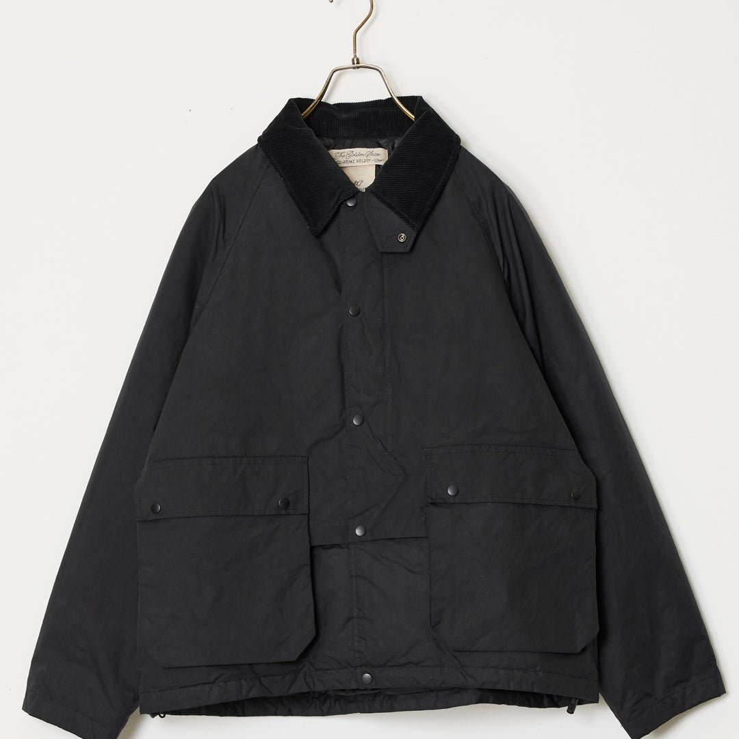 Water-repellent coated polyester hunting down jacket