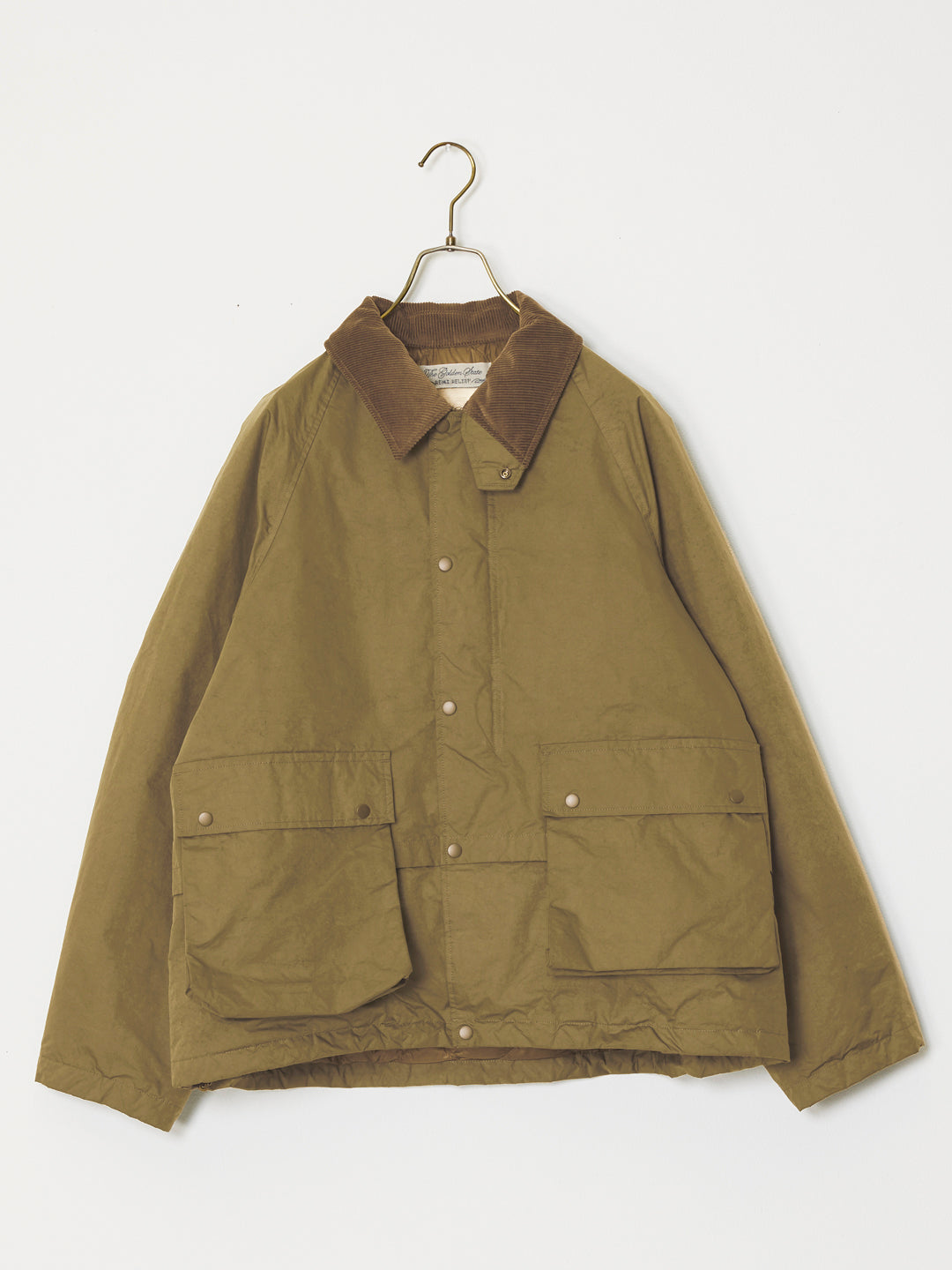 撥⽔コーディングポリエステルハン ティングダウンJKT