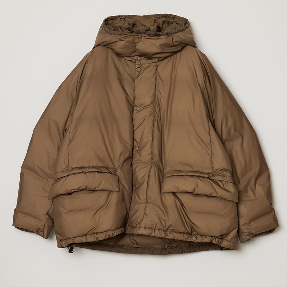 Ultralight nylon outdoor down JKT hoodie