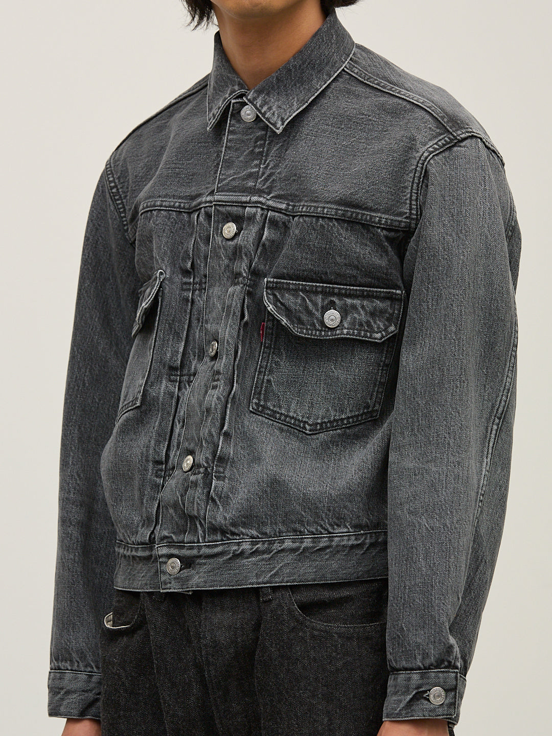 13oz 1954XX DENIM 2nd JKT BLACK (USEDBLACK)